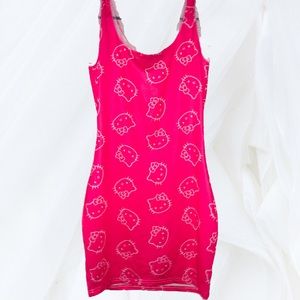 Shein X Hello Kitty Graphic Dress •S•